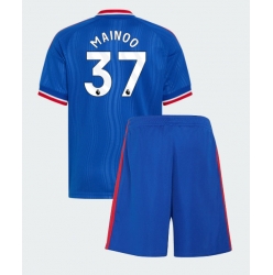 Manchester United Kobbie Mainoo #37 Auswärtstrikot Kinder 2026-27 Kurzarm (+ kurze hosen)