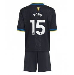 Manchester United Leny Yoro #15 3rd trikot Kinder 2025-26 Kurzarm (+ kurze hosen)