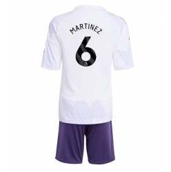 Manchester United Lisandro Martinez #6 Auswärtstrikot Kinder 2025-26 Kurzarm (+ kurze hosen)