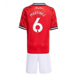 Manchester United Lisandro Martinez #6 Heimtrikot Kinder 2025-26 Kurzarm (+ kurze hosen)