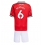 Manchester United Lisandro Martinez #6 Heimtrikot Kinder 2025-26 Kurzarm (+ kurze hosen)