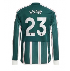 Manchester United Luke Shaw #23 Auswärtstrikot 2023-24 Langarm