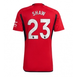 Manchester United Luke Shaw #23 Heimtrikot 2023-24 Kurzarm