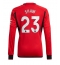 Manchester United Luke Shaw #23 Heimtrikot 2023-24 Langarm