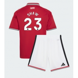 Manchester United Luke Shaw #23 Heimtrikot Kinder 2026-27 Kurzarm (+ kurze hosen)