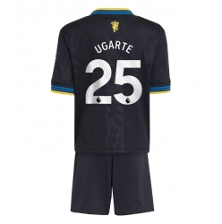 Manchester United Manuel Ugarte #25 3rd trikot Kinder 2025-26 Kurzarm (+ kurze hosen)
