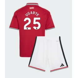 Manchester United Manuel Ugarte #25 Heimtrikot Kinder 2026-27 Kurzarm (+ kurze hosen)