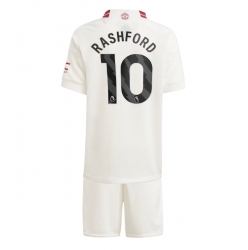 Manchester United Marcus Rashford #10 3rd trikot Kinder 2023-24 Kurzarm (+ kurze hosen)