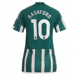 Manchester United Marcus Rashford #10 Auswärtstrikot Frauen 2023-24 Kurzarm