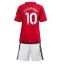 Manchester United Marcus Rashford #10 Heimtrikot Kinder 2023-24 Kurzarm (+ kurze hosen)
