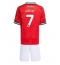 Manchester United Mason Mount #7 Heimtrikot Kinder 2025-26 Kurzarm (+ kurze hosen)