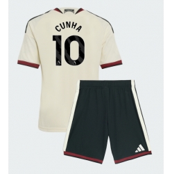 Manchester United Matheus Cunha #10 3rd trikot Kinder 2026-27 Kurzarm (+ kurze hosen)