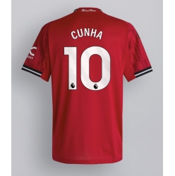 Manchester United Matheus Cunha #10 Heimtrikot 2025-26 Kurzarm