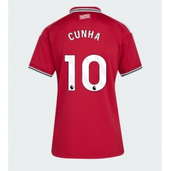 Manchester United Matheus Cunha #10 Heimtrikot Frauen 2026-27 Kurzarm