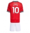 Manchester United Matheus Cunha #10 Heimtrikot Kinder 2025-26 Kurzarm (+ kurze hosen)