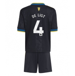 Manchester United Matthijs de Ligt #4 3rd trikot Kinder 2025-26 Kurzarm (+ kurze hosen)