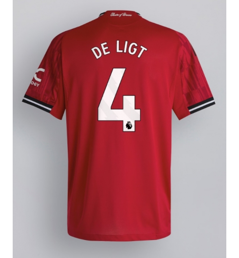 Manchester United Matthijs de Ligt #4 Heimtrikot 2025-26 Kurzarm Manchester United Matthijs de Ligt #4 Heimtrikot 2025-26 Kurzarm