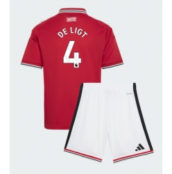 Manchester United Matthijs de Ligt #4 Heimtrikot Kinder 2026-27 Kurzarm (+ kurze hosen)