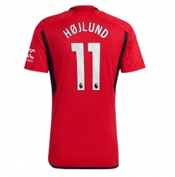 Manchester United Rasmus Hojlund #11 Heimtrikot 2023-24 Kurzarm