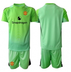 Manchester United Torwart 3rd trikot Kinder 2025-26 Kurzarm (+ kurze hosen)