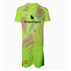 Manchester United Torwart Auswärtstrikot Kinder 2024-25 Kurzarm (+ kurze hosen)