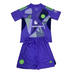 Manchester United Torwart Heimtrikot Kinder 2024-25 Kurzarm (+ kurze hosen)