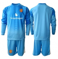 Manchester United Torwart Heimtrikot Kinder 2025-26 Langarm (+ kurze hosen)