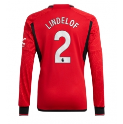 Manchester United Victor Lindelof #2 Heimtrikot 2023-24 Langarm