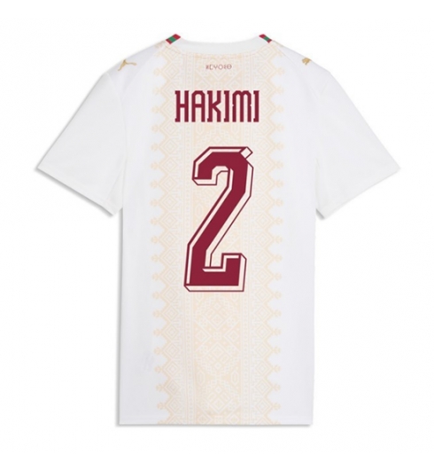 Marokko Achraf Hakimi #2 Auswärtstrikot Frauen WM 2026 Kurzarm Marokko Achraf Hakimi #2 Auswärtstrikot Frauen WM 2026 Kurzarm