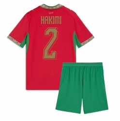 Marokko Achraf Hakimi #2 Heimtrikot Kinder WM 2026 Kurzarm (+ kurze hosen)