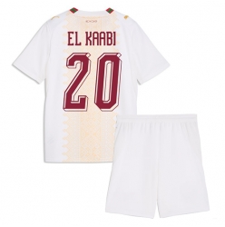 Marokko Ayoub El Kaabi #20 Auswärtstrikot Kinder WM 2026 Kurzarm (+ kurze hosen)