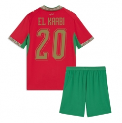 Marokko Ayoub El Kaabi #20 Heimtrikot Kinder WM 2026 Kurzarm (+ kurze hosen)