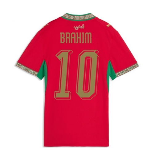 Marokko Brahim Diaz #10 Heimtrikot Frauen WM 2026 Kurzarm Marokko Brahim Diaz #10 Heimtrikot Frauen WM 2026 Kurzarm