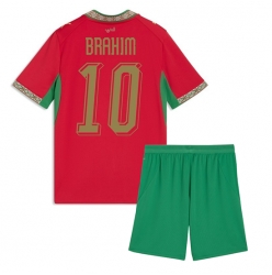 Marokko Brahim Diaz #10 Heimtrikot Kinder WM 2026 Kurzarm (+ kurze hosen)
