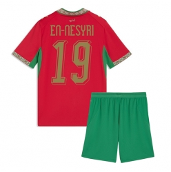 Marokko Youssef En-Nesyri #19 Heimtrikot Kinder WM 2026 Kurzarm (+ kurze hosen)