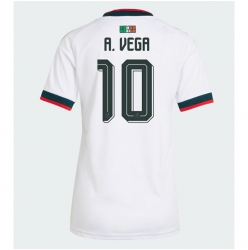 Mexiko Alexis Vega #10 Auswärtstrikot Frauen WM 2026 Kurzarm