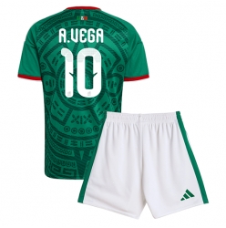 Mexiko Alexis Vega #10 Heimtrikot Kinder WM 2026 Kurzarm (+ kurze hosen)
