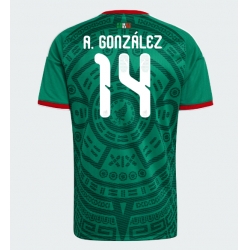 Mexiko Armando Gonzalez #14 Heimtrikot WM 2026 Kurzarm