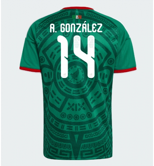 Mexiko Armando Gonzalez #14 Heimtrikot WM 2026 Kurzarm Mexiko Armando Gonzalez #14 Heimtrikot WM 2026 Kurzarm