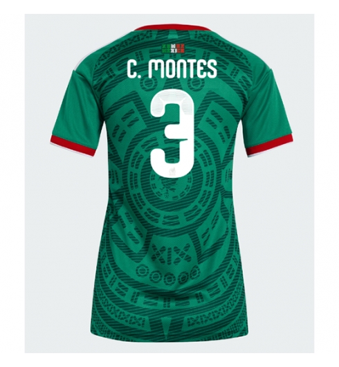 Mexiko Cesar Montes #3 Heimtrikot Frauen WM 2026 Kurzarm Mexiko Cesar Montes #3 Heimtrikot Frauen WM 2026 Kurzarm