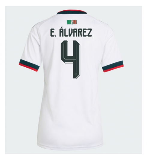 Mexiko Edson Alvarez #4 Auswärtstrikot Frauen WM 2026 Kurzarm Mexiko Edson Alvarez #4 Auswärtstrikot Frauen WM 2026 Kurzarm