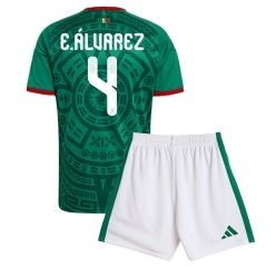 Mexiko Edson Alvarez #4 Heimtrikot Kinder WM 2026 Kurzarm (+ kurze hosen)