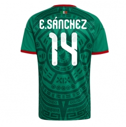 Mexiko Erick Sanchez #14 Heimtrikot WM 2026 Kurzarm