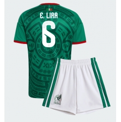 Mexiko Erik Lira #6 Heimtrikot Kinder WM 2026 Kurzarm (+ kurze hosen)