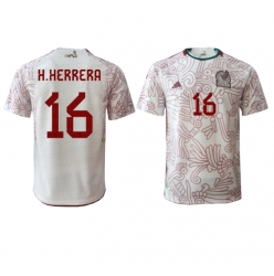 Mexiko Hector Herrera #16 Auswärtstrikot WM 2022 Kurzarm