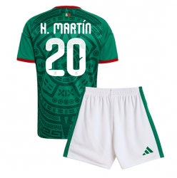 Mexiko Henry Martin #20 Heimtrikot Kinder WM 2026 Kurzarm (+ kurze hosen)