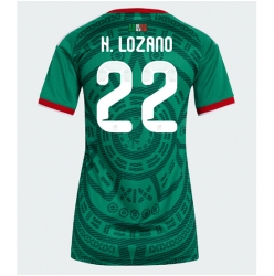 Mexiko Hirving Lozano #22 Heimtrikot Frauen WM 2026 Kurzarm