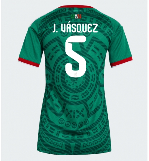 Mexiko Johan Vasquez #5 Heimtrikot Frauen WM 2026 Kurzarm Mexiko Johan Vasquez #5 Heimtrikot Frauen WM 2026 Kurzarm