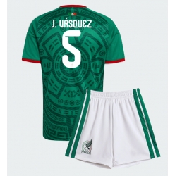 Mexiko Johan Vasquez #5 Heimtrikot Kinder WM 2026 Kurzarm (+ kurze hosen)