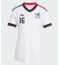 Mexiko Julian Quinones #16 Auswärtstrikot Frauen WM 2026 Kurzarm Mexiko Julian Quinones #16 Auswärtstrikot Frauen WM 2026 Kurzarm